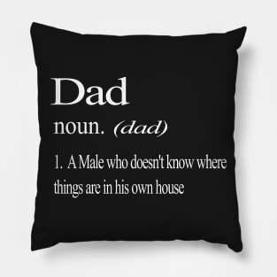 Dad Definition Father's Day Funny T Shirt Pillow