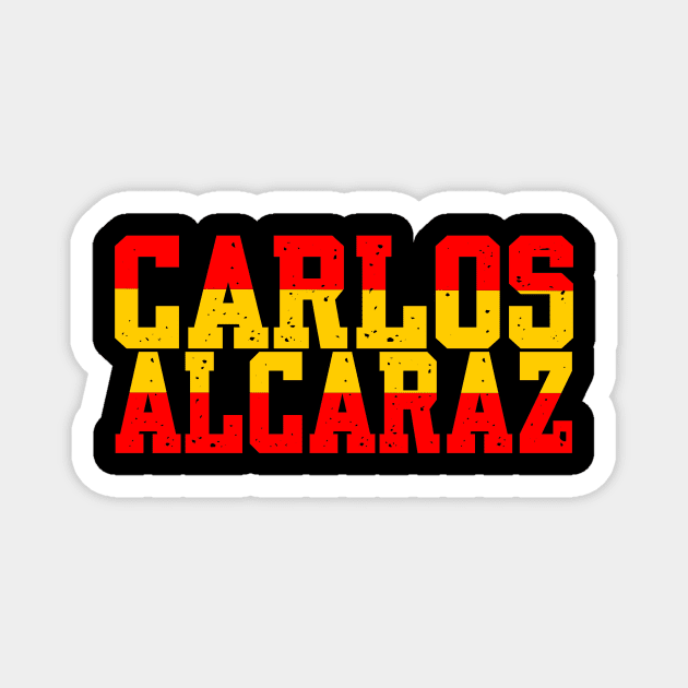 CARLOS ALCARAZ - SPAIN Magnet by King Chris