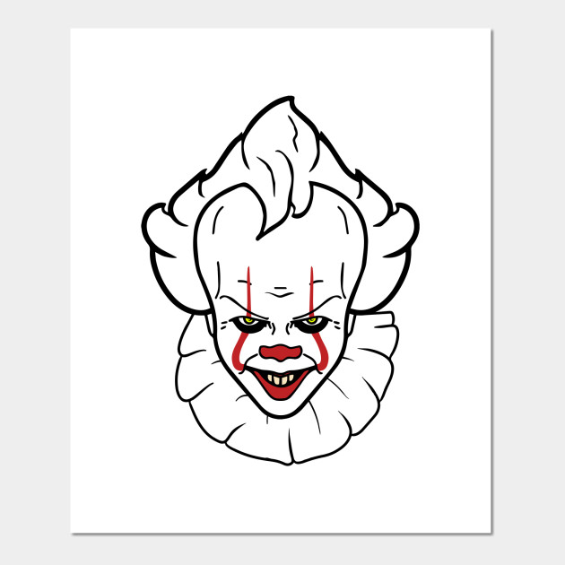It Clown Face Pennywise Pennywise It Posters And Art Prints Teepublic Au