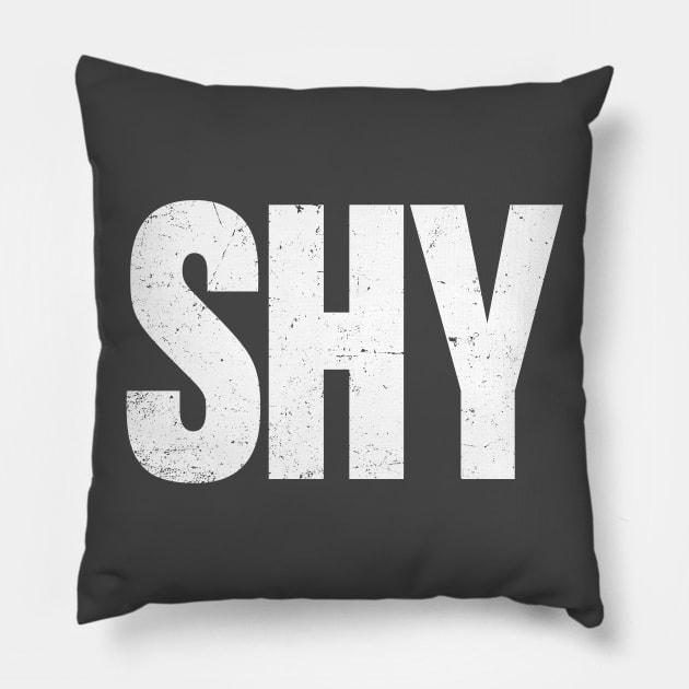 SHY Screaming Introvert Funny Funny Pillow by ClothedCircuit