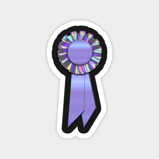 Blue Holo Ribbon Magnet