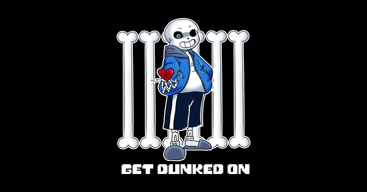 Undertale - Sans Get Dunked On - Sans - Sticker | TeePublic