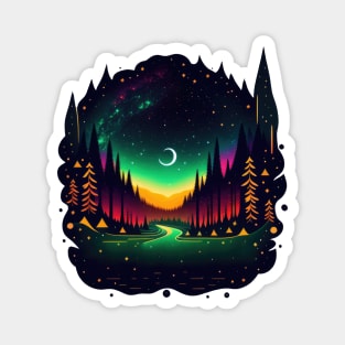 Galactic Forest - Black BG Magnet