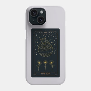 Cat Tarot Card Design - The Sun Phone Case