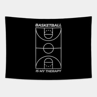 BASKETBALL IS MY THERAPY Tapestry