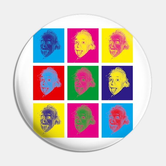 Einstein PopArt Pin by EagleFlyFree