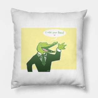 Missing You Alligator Pillow