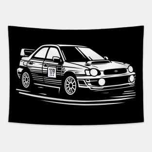 Subaru Impreza STI Rally Car Tapestry