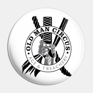 Old Man Circus (black) Pin