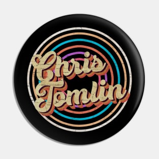 vintage circle line color Chris Tomlin Pin