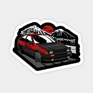 red  ae86 hachiroku Magnet