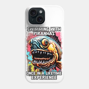 Funny Piranha Saying Amazon River Monster fish Hilarious Joke Phone Case