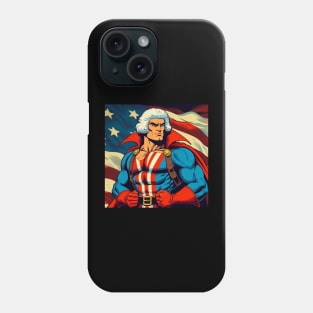 Founding Bro: Thomas Jefferson with Flag Phone Case