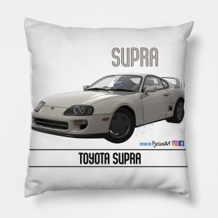 Supra Silver Metallic Pillow