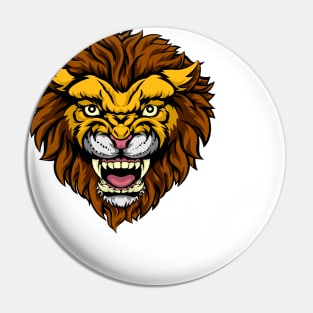 Angry Lion Pin