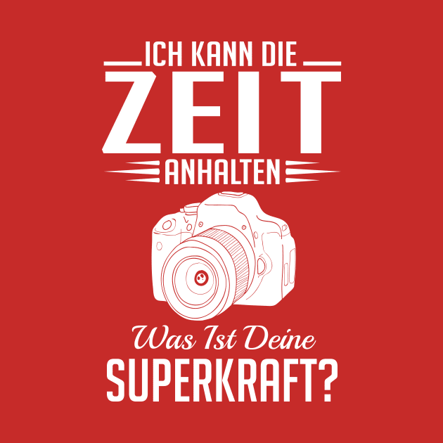 Ich kann die zeit anhalten fotograf (white) by nektarinchen