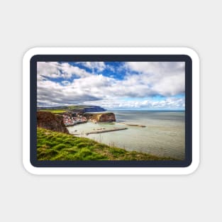 Staithes Village, From The Cliffs, Yorkshire, England Magnet