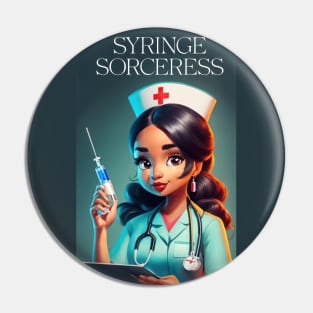 Syringe Sorceress Pin