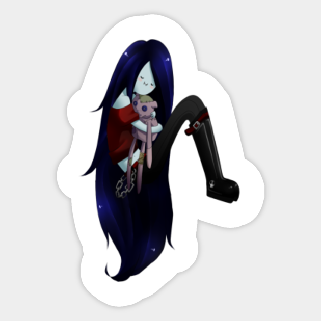 Marcelin The Vampire Queen Adventure Time Fan Art Marceline The Vampire Queen Adventure Sticker Teepublic @albaro_art made in blender cycles. marcelin the vampire queen adventure time fan art