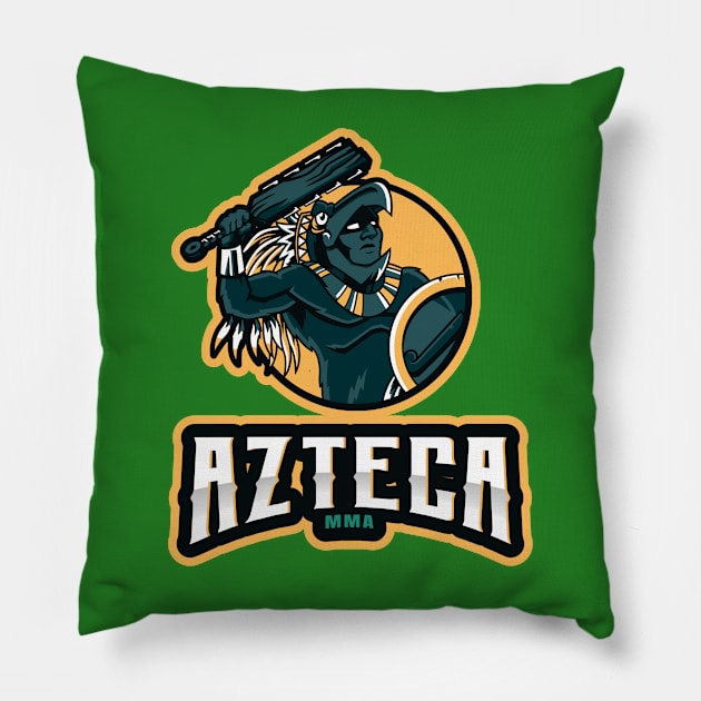 Azteca MMA Aztec Warrior Pillow by Tip Top Tee's