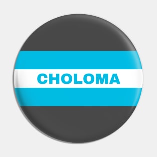 Choloma City in Honduras Flag Colors Pin