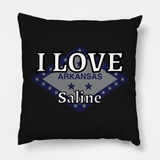 I LOVE Saline | Arkensas County Pillow