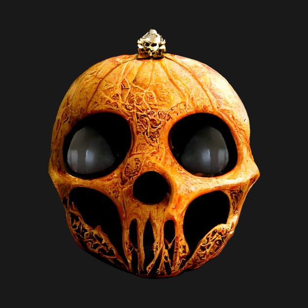 Scary Halloween Pumpkin Art by Lower Expectations