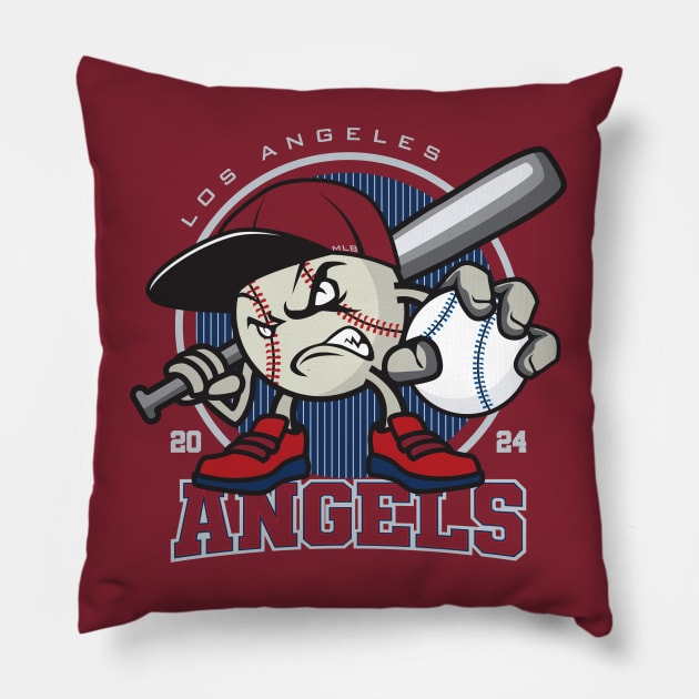 Los Angeles Baseball - 2024 Season Pillow by Nagorniak