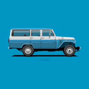 Land Cruiser Station Wagon FJ45LV - Blue T-Shirt