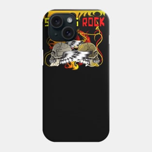 skulls rock text design T-shirt Phone Case