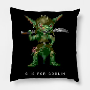 G is for Goblin Pillow