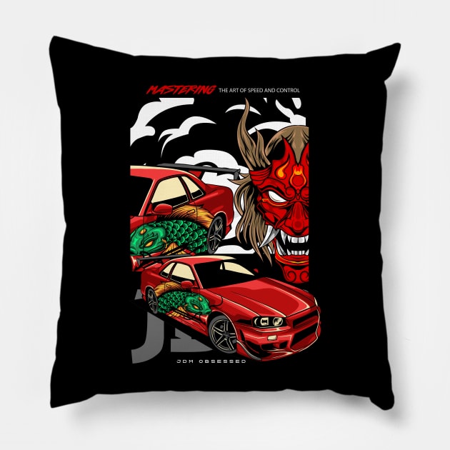 The Speed Demon Pillow by Harrisaputra