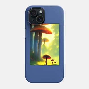 SURREAL GIANT MUSHROOM IN WOODS Phone Case