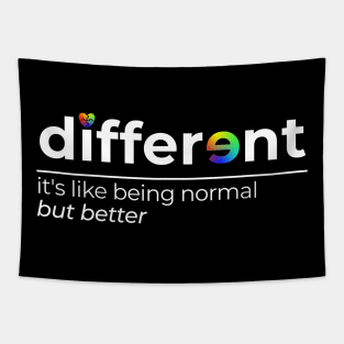 Different - Be Different Shirt for Autism Awareness Month Tapestry