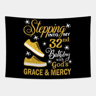 Stepping Into My 32nd Birthday With God's Grace & Mercy Bday Tapestry