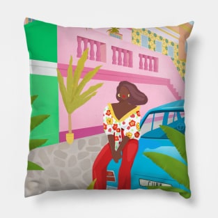 Tropical Girl Pillow