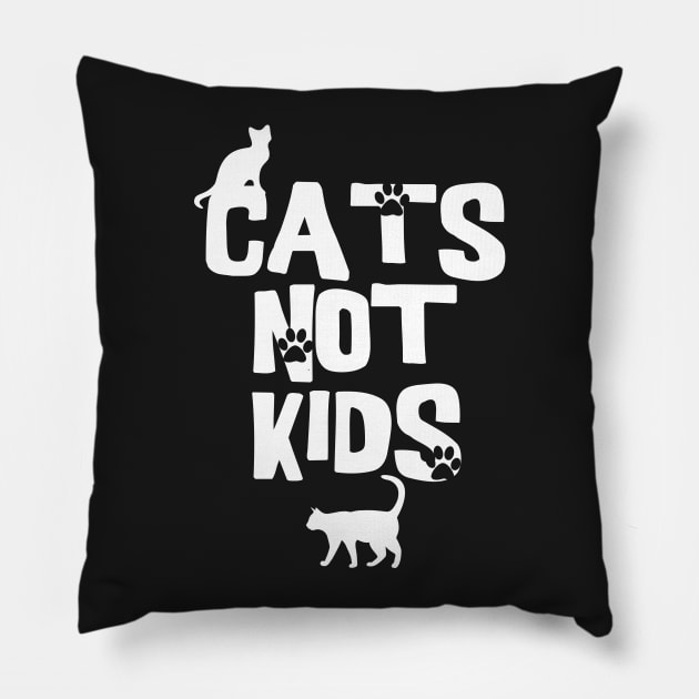 Cats Not Kids Pillow by shawnalizabeth