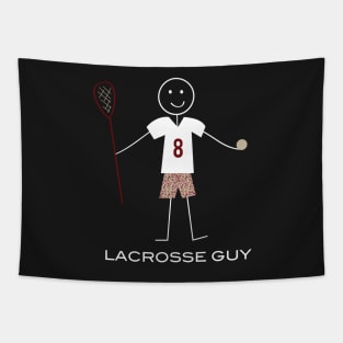 Funny Mens Lacrosse Guy Tapestry