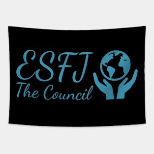 ESFJ The Consul MBTI types 12E Myers Briggs personality gift with icon Tapestry