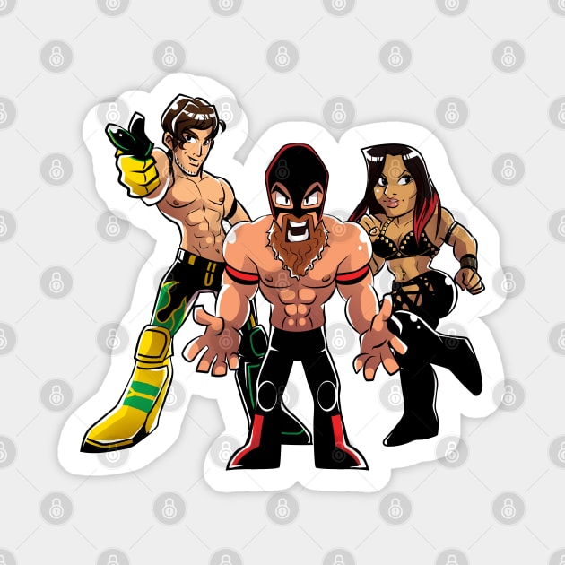 Lucha Underground Trios Champs Magnet by GalaxyEggToast