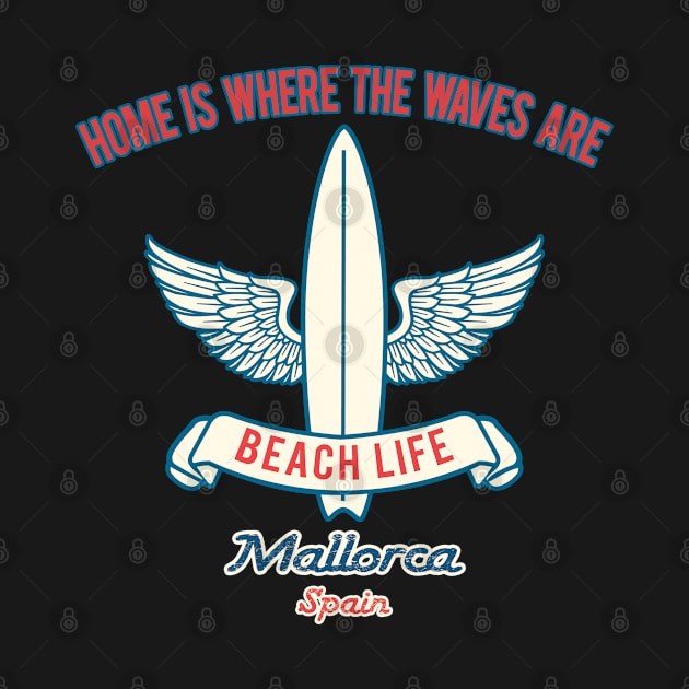 Mallorca surf slogan by LiquidLine