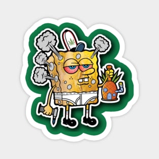 SpongeBob is stoned !!! Magnet