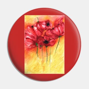 Poppy flowers Pin