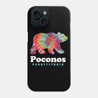 Poconos Pennsylvania Bear Tie Dye Phone Case