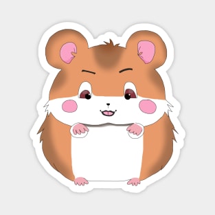 Chonky Little Anime Hamster Magnet