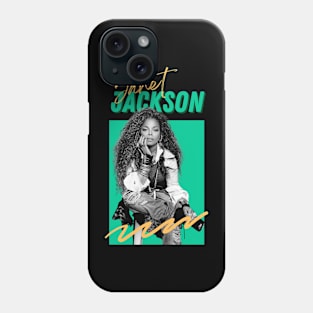 Janet jackson***1980s retro fan art design Phone Case