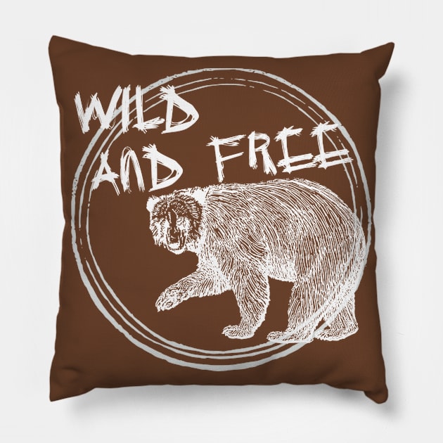 Wild and Free (W3) Pillow by Madblossom