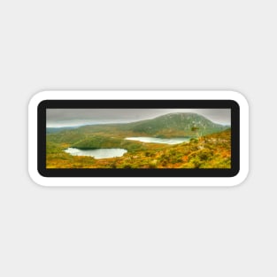 Cradle Mountain Lakes panorama Magnet