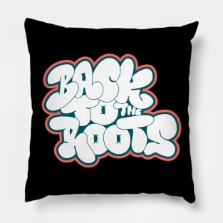 Back to the roots of Hip Hop - Hip Hop, Bubble Style Graffiti Pillow