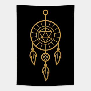 Bohemian Dreamcatcher Polyhedral D20 Dice Tapestry